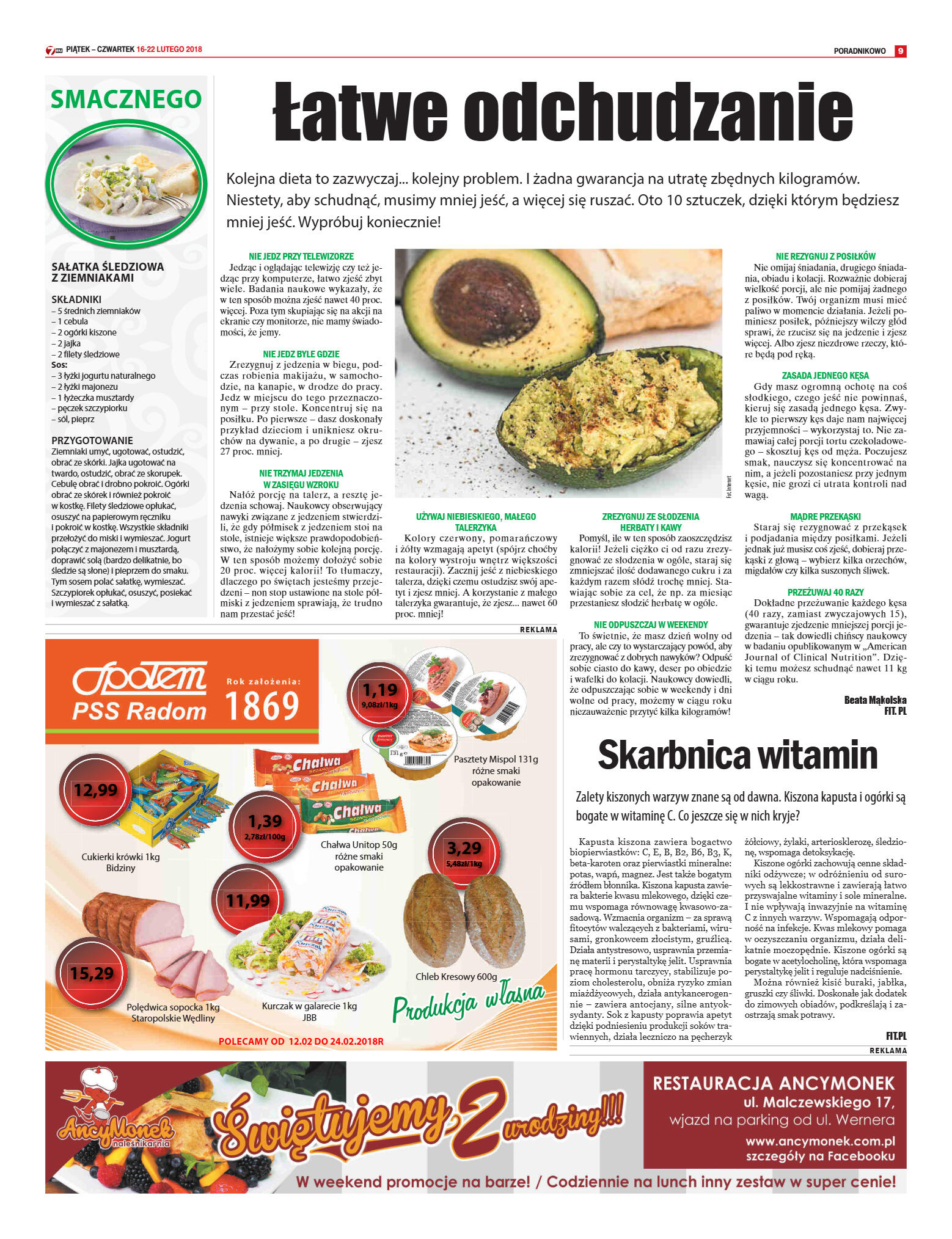Tygodnik "7 Dni" nr 623 z dn. 16.02.2018 - strona 9