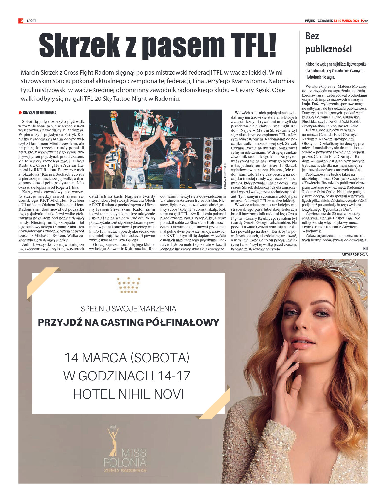 Tygodnik "7 Dni" nr 722 z 13.03.2020 - strona 12