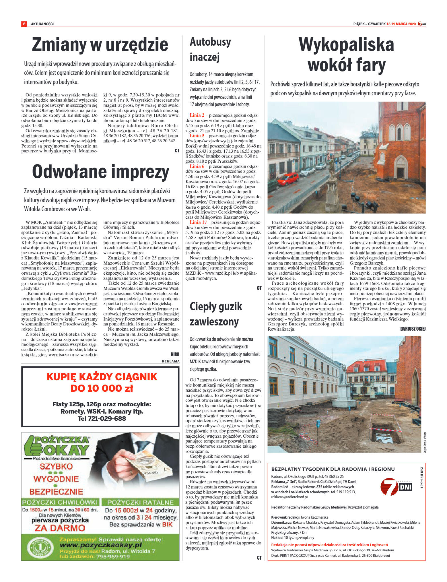 Tygodnik "7 Dni" nr 722 z 13.03.2020 - strona 2