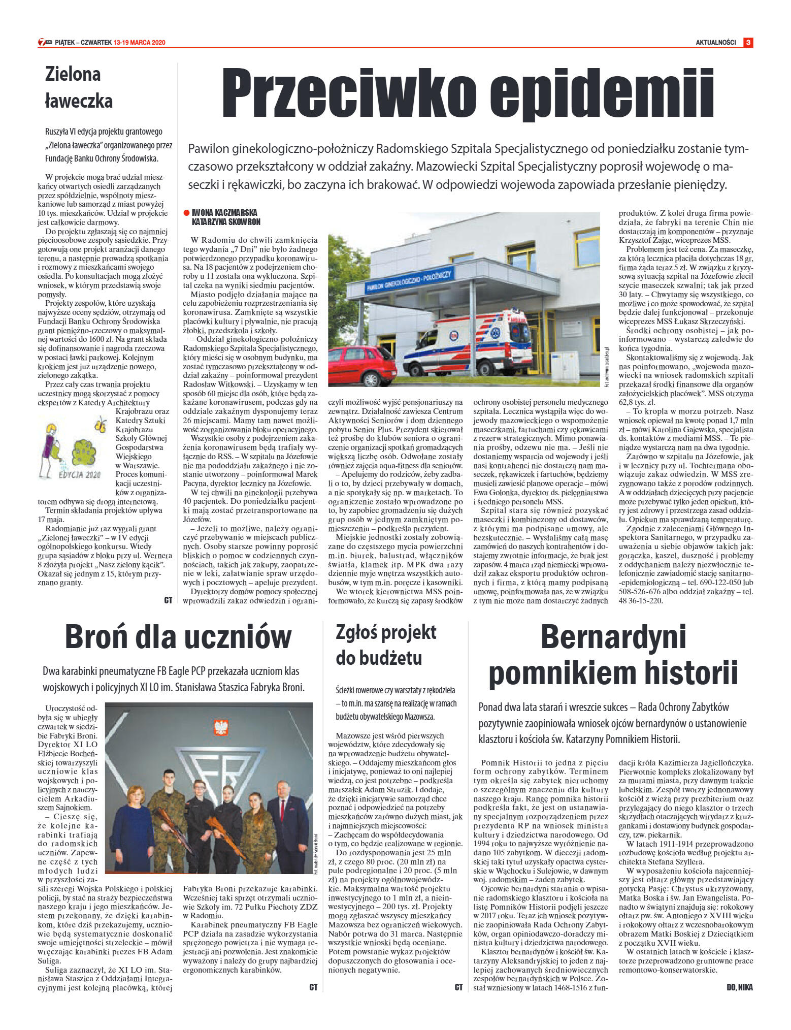 Tygodnik "7 Dni" nr 722 z 13.03.2020 - strona 3