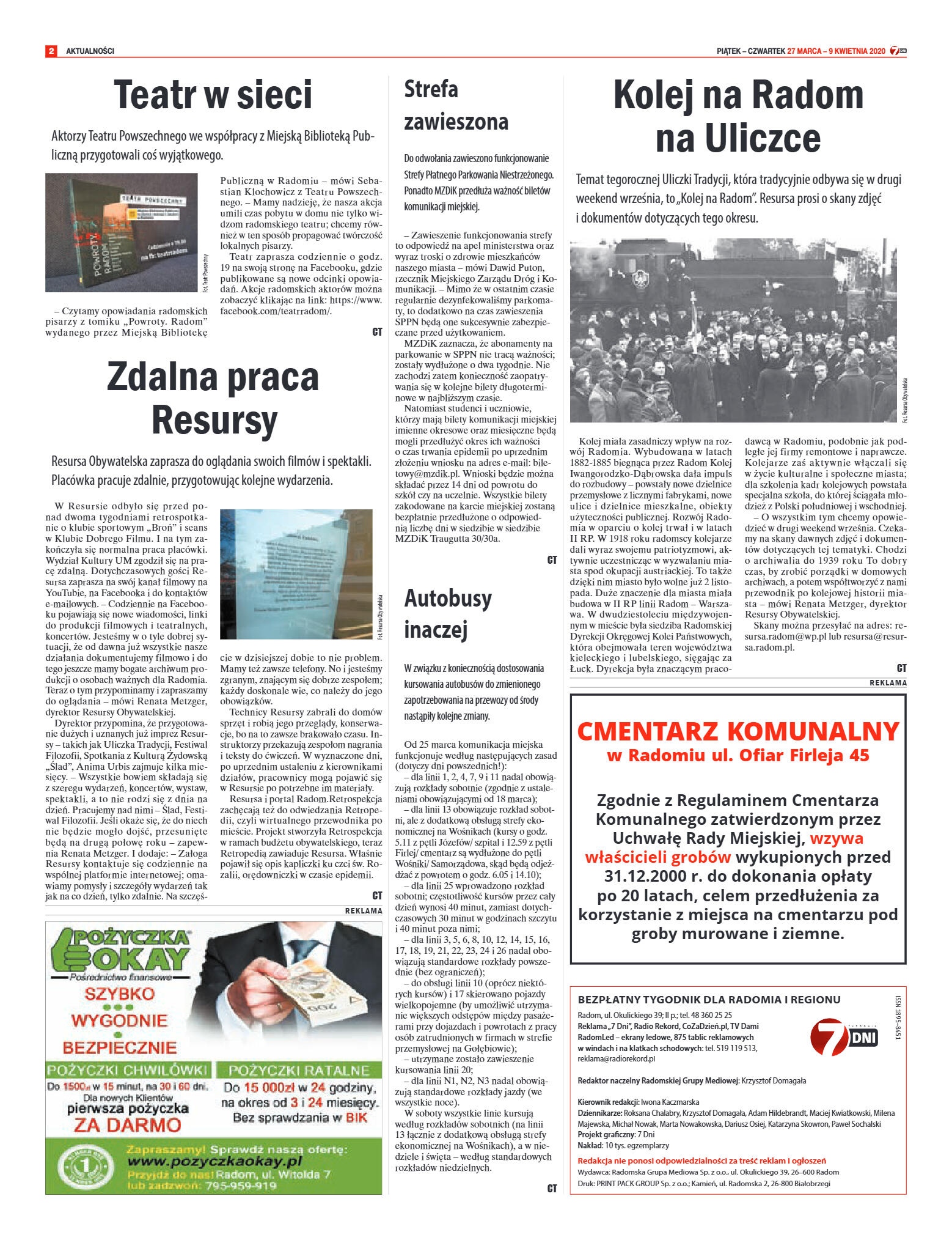 Tygodnik "7 Dni" nr 723 z 27.03.2020 - strona 2