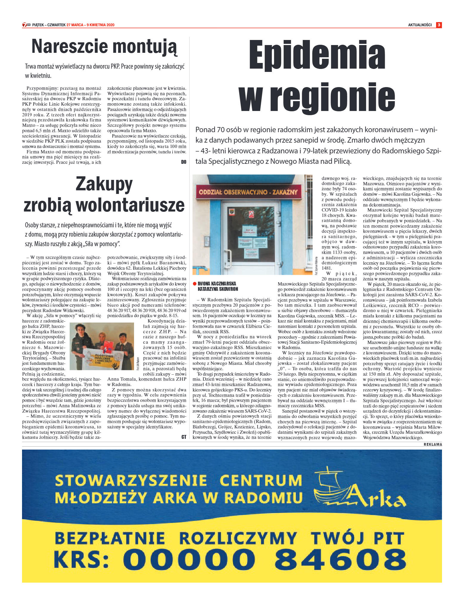 Tygodnik "7 Dni" nr 723 z 27.03.2020 - strona 3