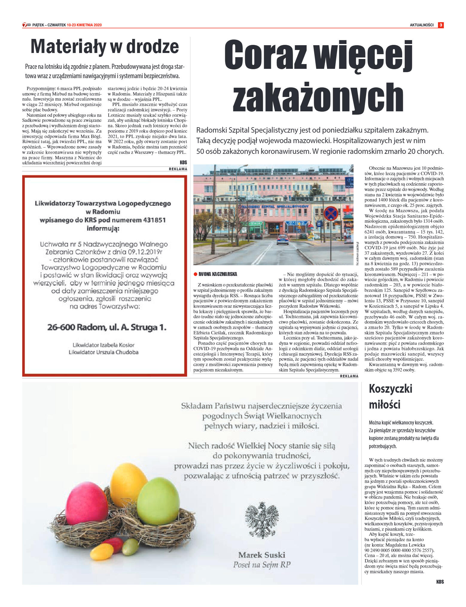 Tygodnik "7 Dni" nr 724 z 10.04.2020 - strona 3