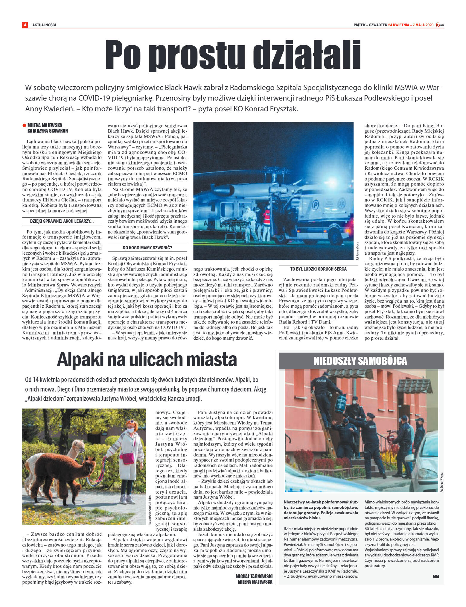 Tygodnik "7 Dni" nr 725 z 24.04.2020 - strona 4