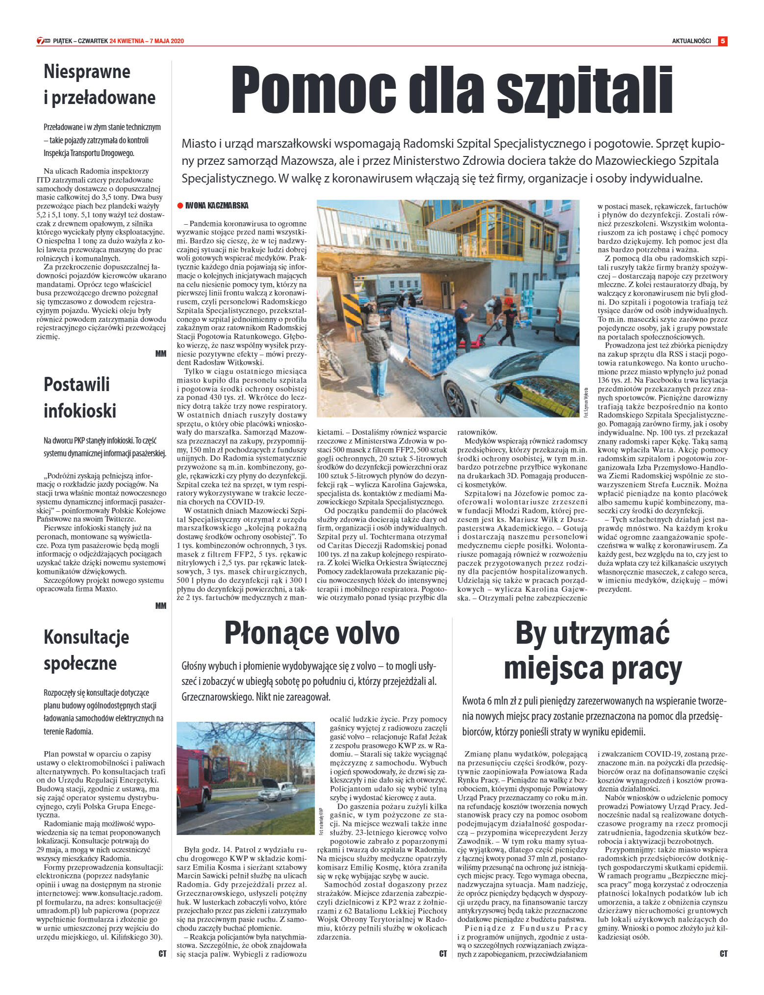 Tygodnik "7 Dni" nr 725 z 24.04.2020 - strona 5