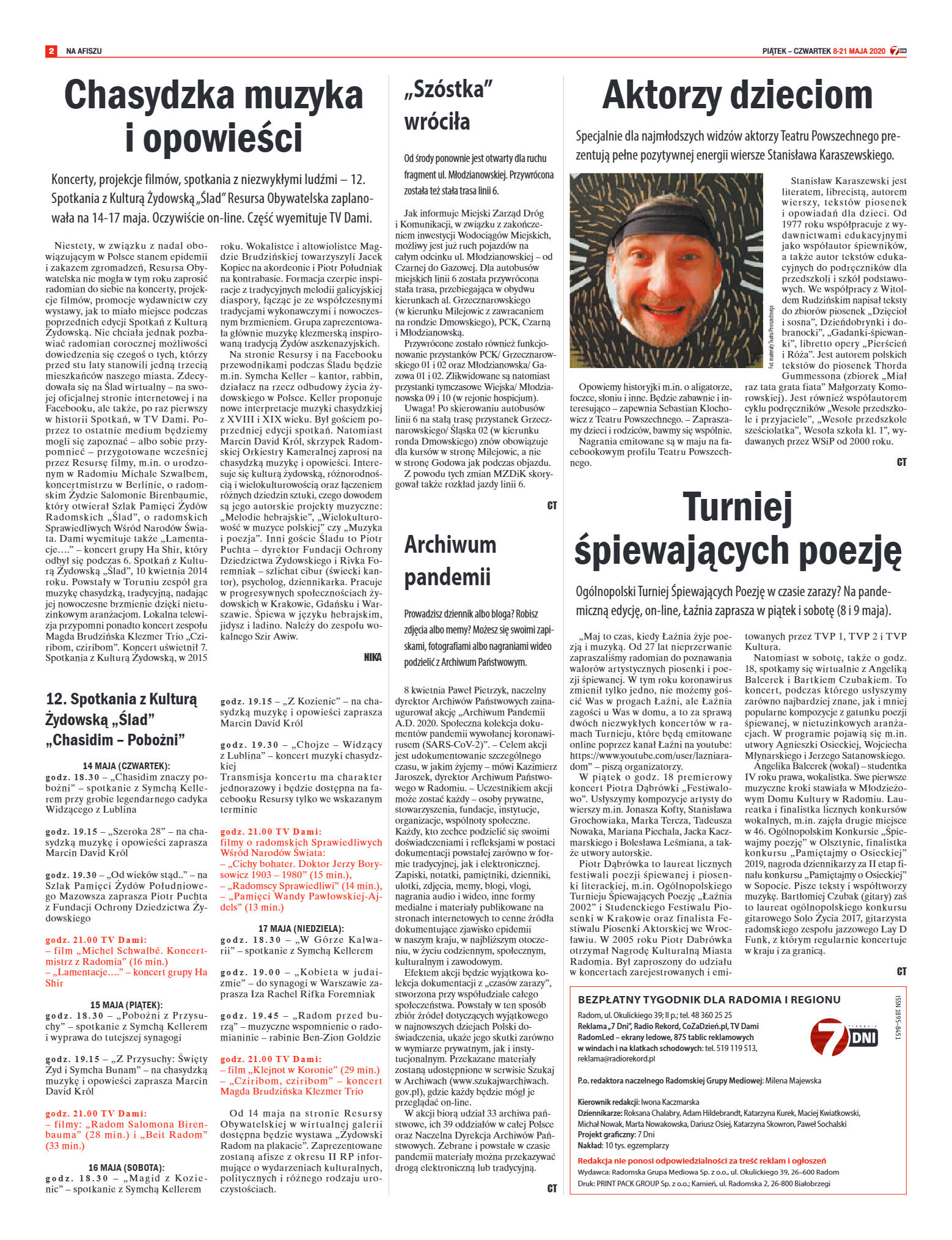Tygodnik "7 Dni" nr 726 z 08.05.2020 - strona 2