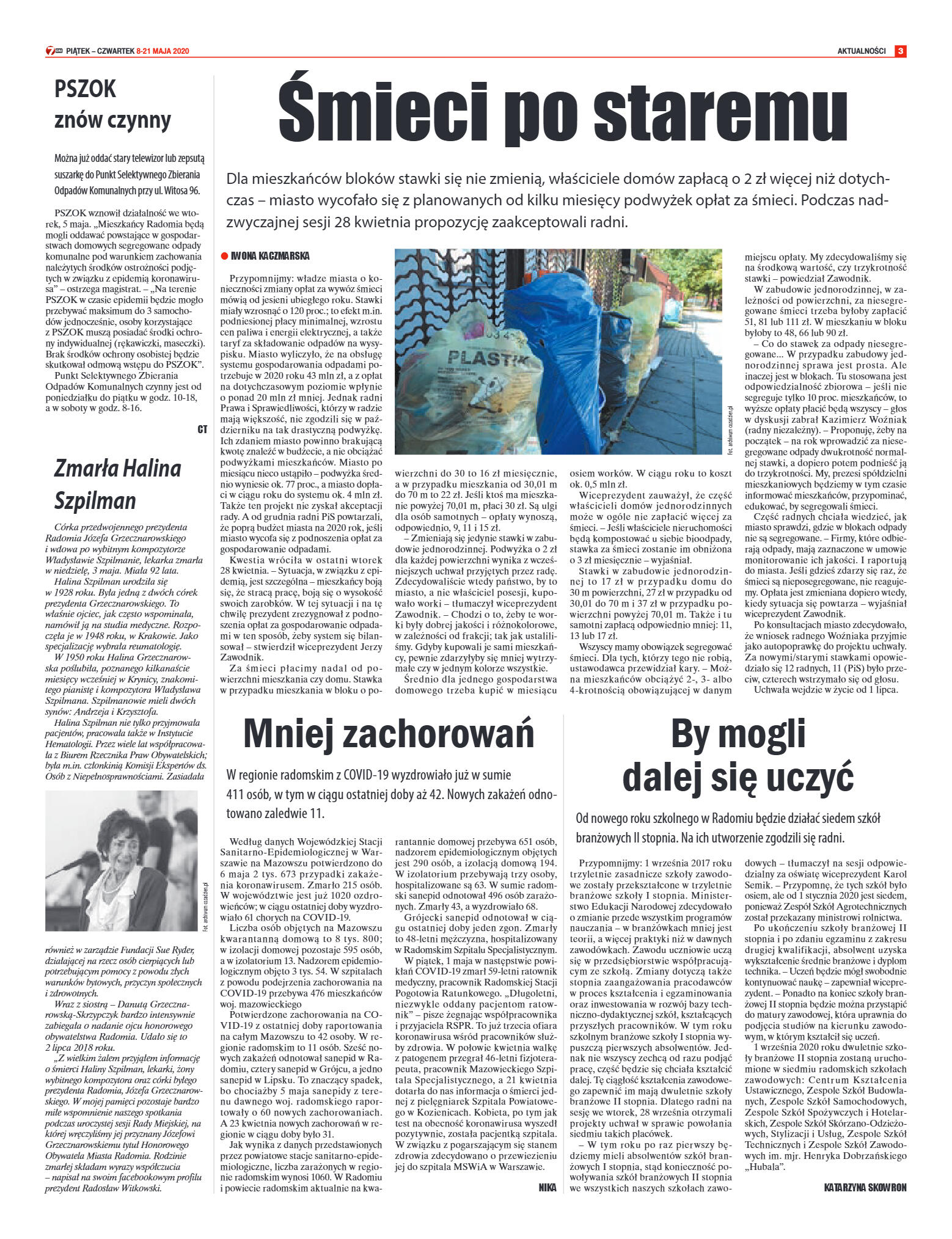 Tygodnik "7 Dni" nr 726 z 08.05.2020 - strona 3