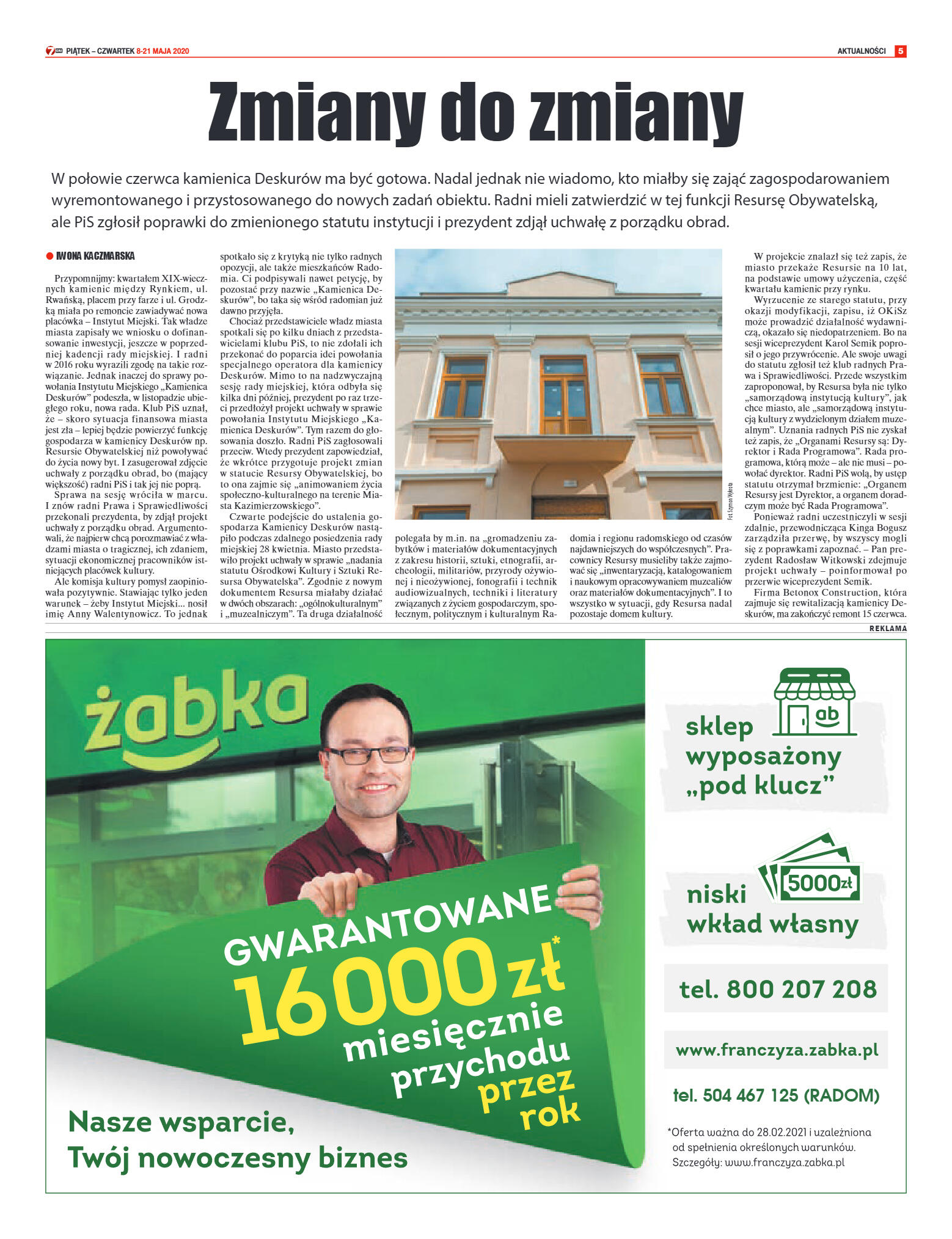 Tygodnik "7 Dni" nr 726 z 08.05.2020 - strona 5