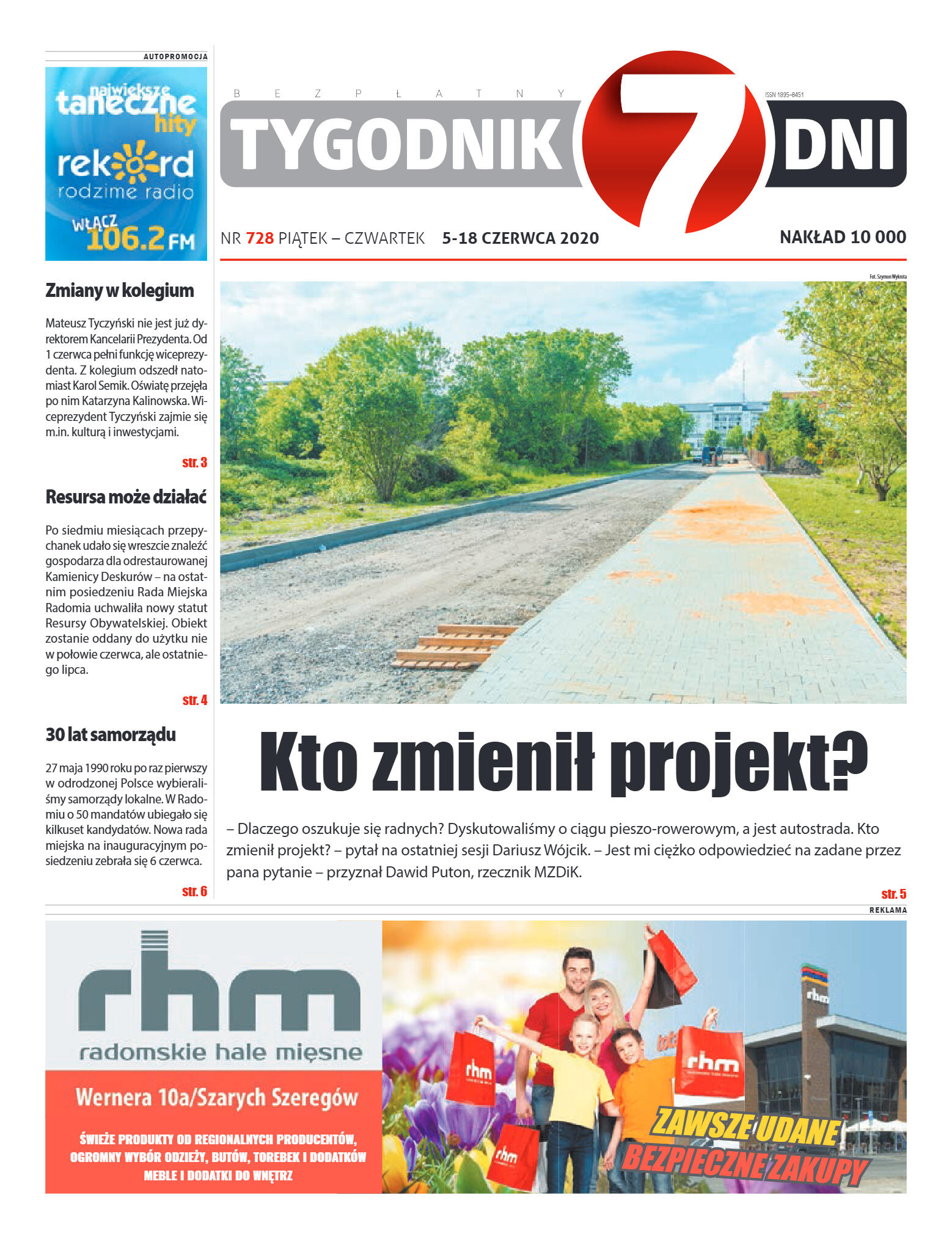 Tygodnik "7 Dni" nr 728 z 05.06.2020 - strona 1
