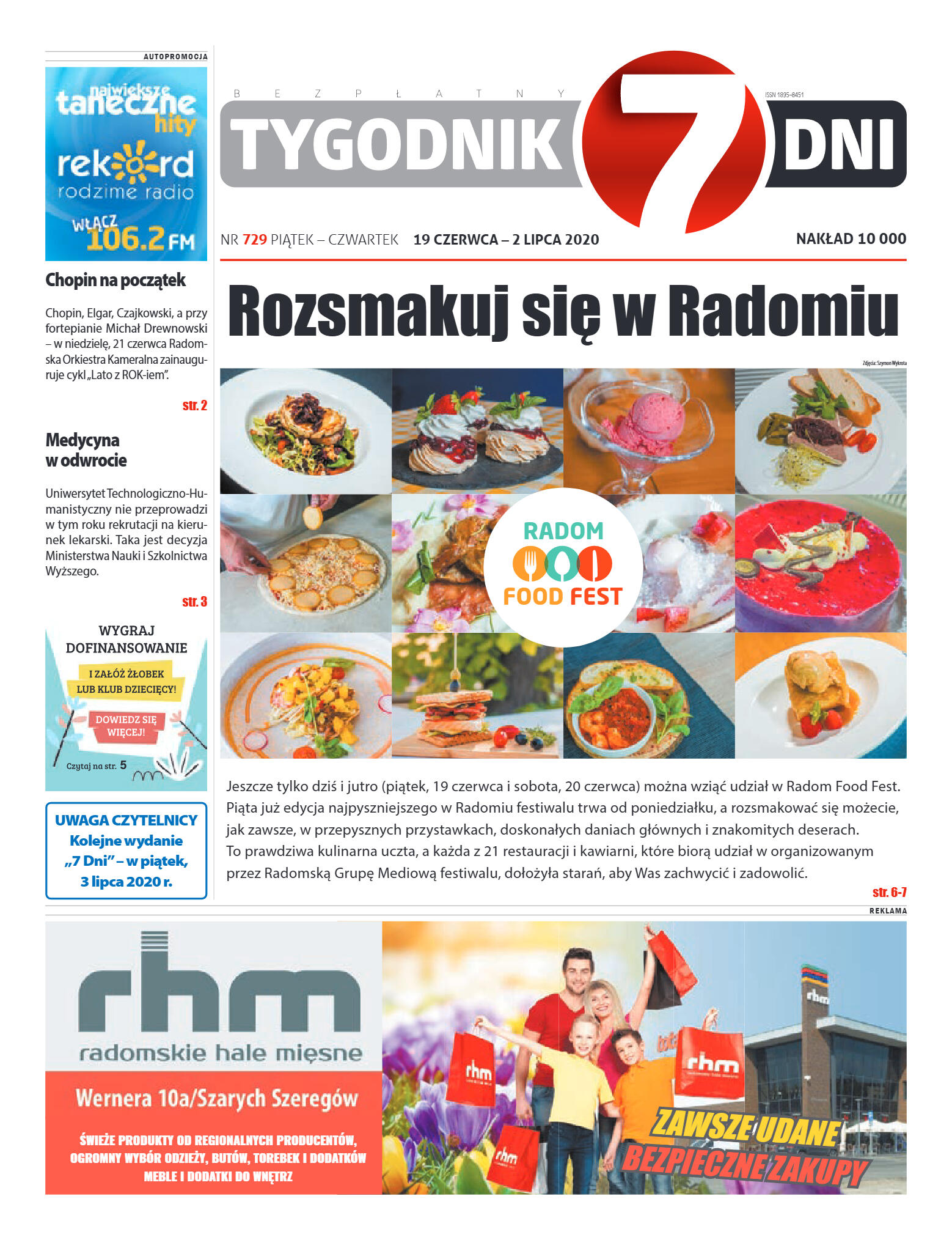 Tygodnik "7 Dni" nr 729 z 19.06.2020 - strona 1