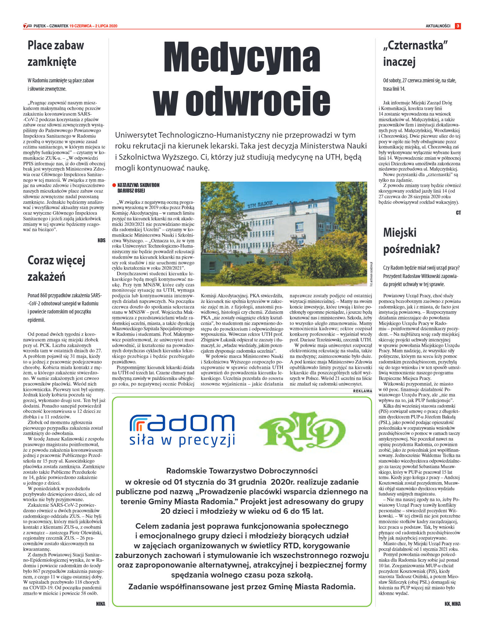 Tygodnik "7 Dni" nr 729 z 19.06.2020 - strona 3