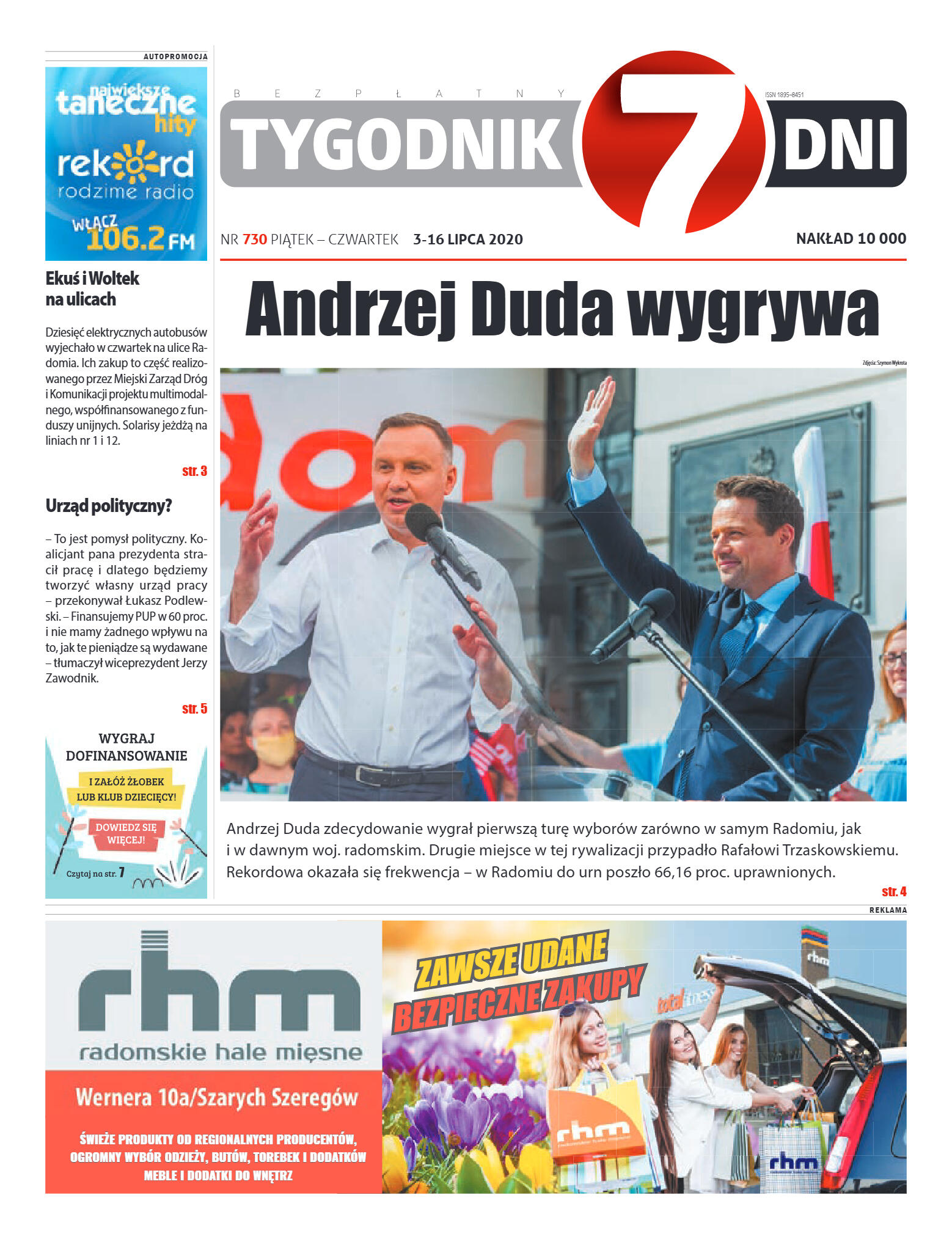 Tygodnik "7 Dni" nr 730 z 3.07.2020 - strona 1