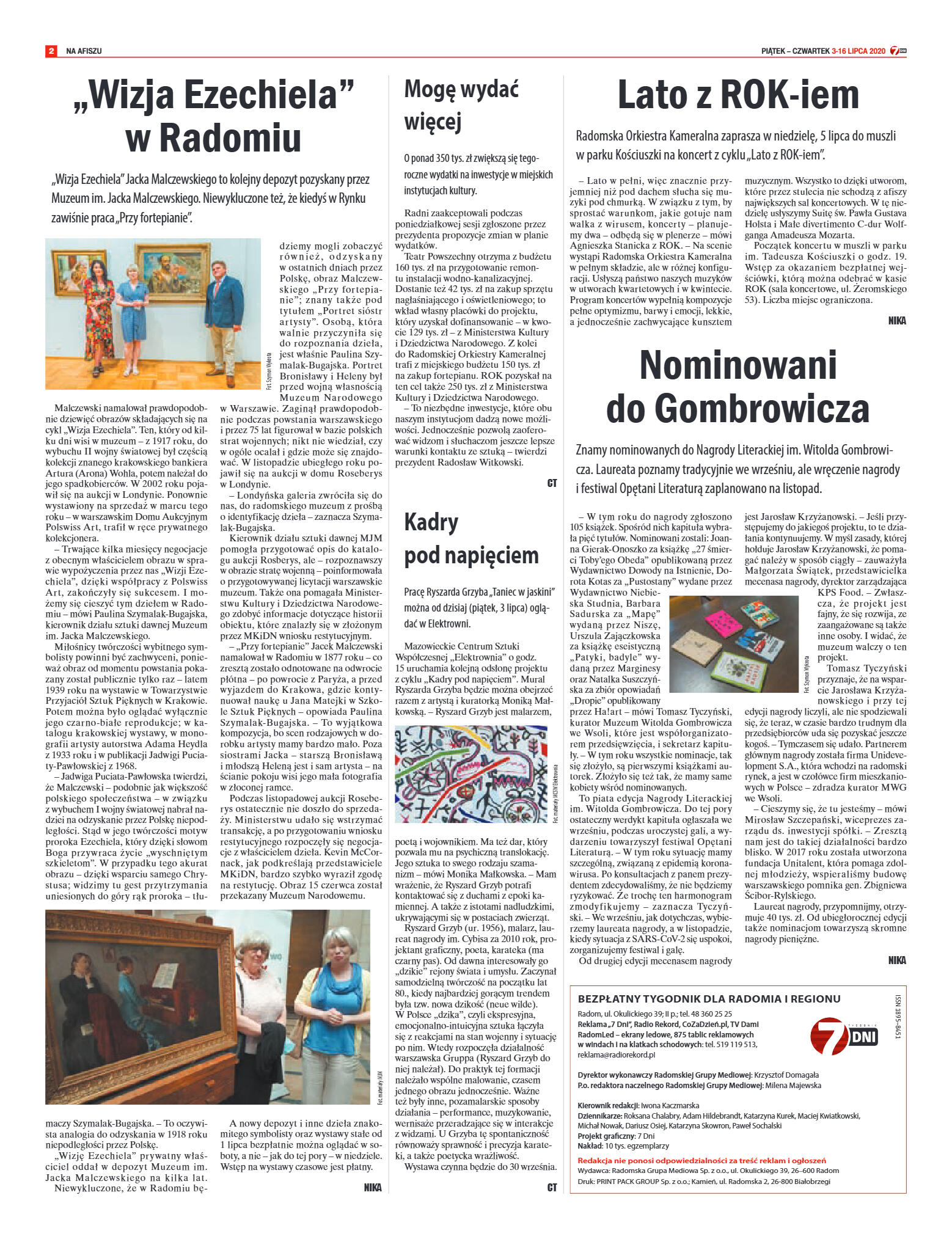 Tygodnik "7 Dni" nr 730 z 3.07.2020 - strona 2