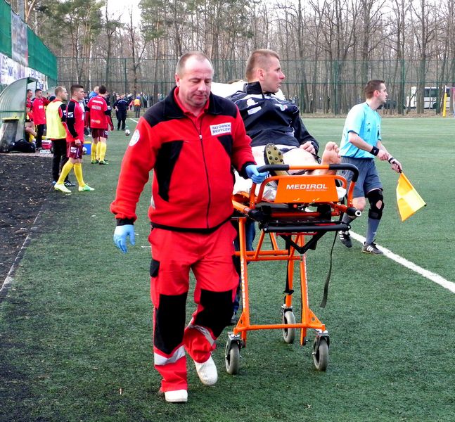 Kontuzjowany po meczu w Legionowie - Łukasz Szary Kontuzjowany po meczu w Legionowie - Łukasz Szary
