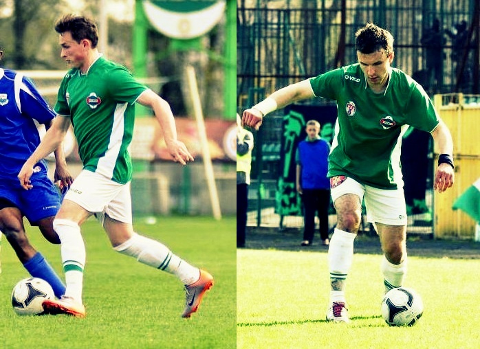 Maciej Domański (z lewej) oraz Andrzej Wójci(z prawej) - nowi zawodnicy Stali Mielec