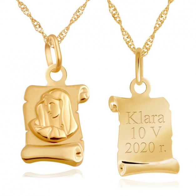 zloty-medalik-333-matka-boska-na-papirusie-lancuszek-grawer-1