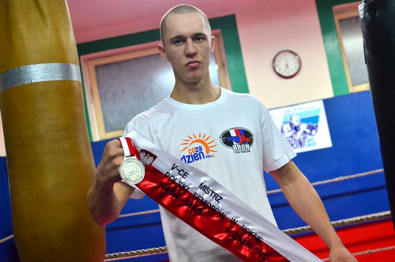 Michał Cieślak ze srebrnym medalem Mistrzostw Polski fot. M S