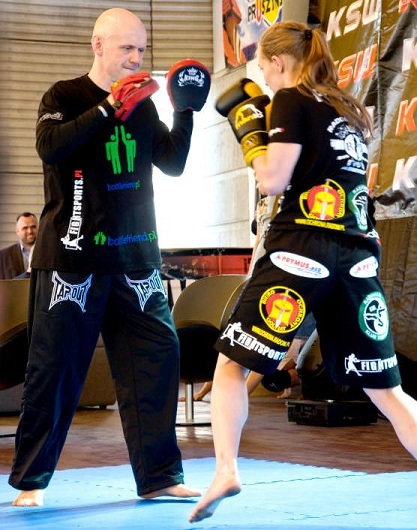 Paulina Suska i German Anfinogenow fot. KSW